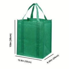 8pcs Non-woven Tote Bags Reusable Large Shopping Bags - DIY Printing Handbag