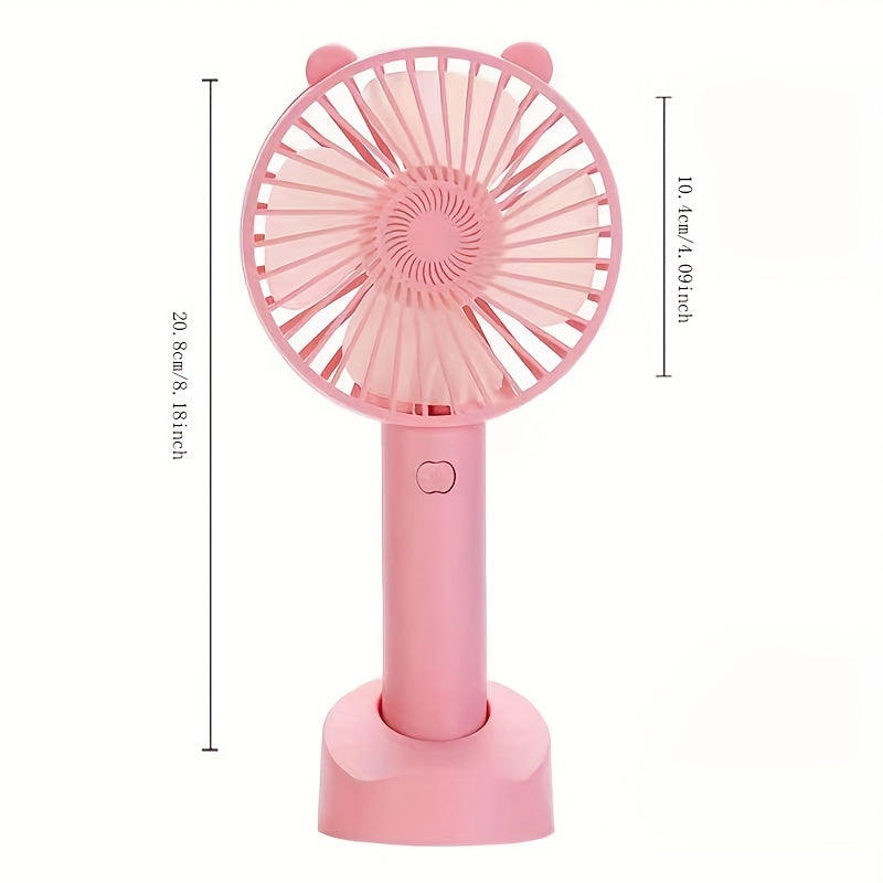 Mini USB Rechargeable Fan Portable Foldable Pocket Quiet Fan
