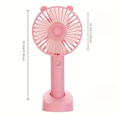 Mini USB Rechargeable Fan Portable Foldable Pocket Quiet Fan