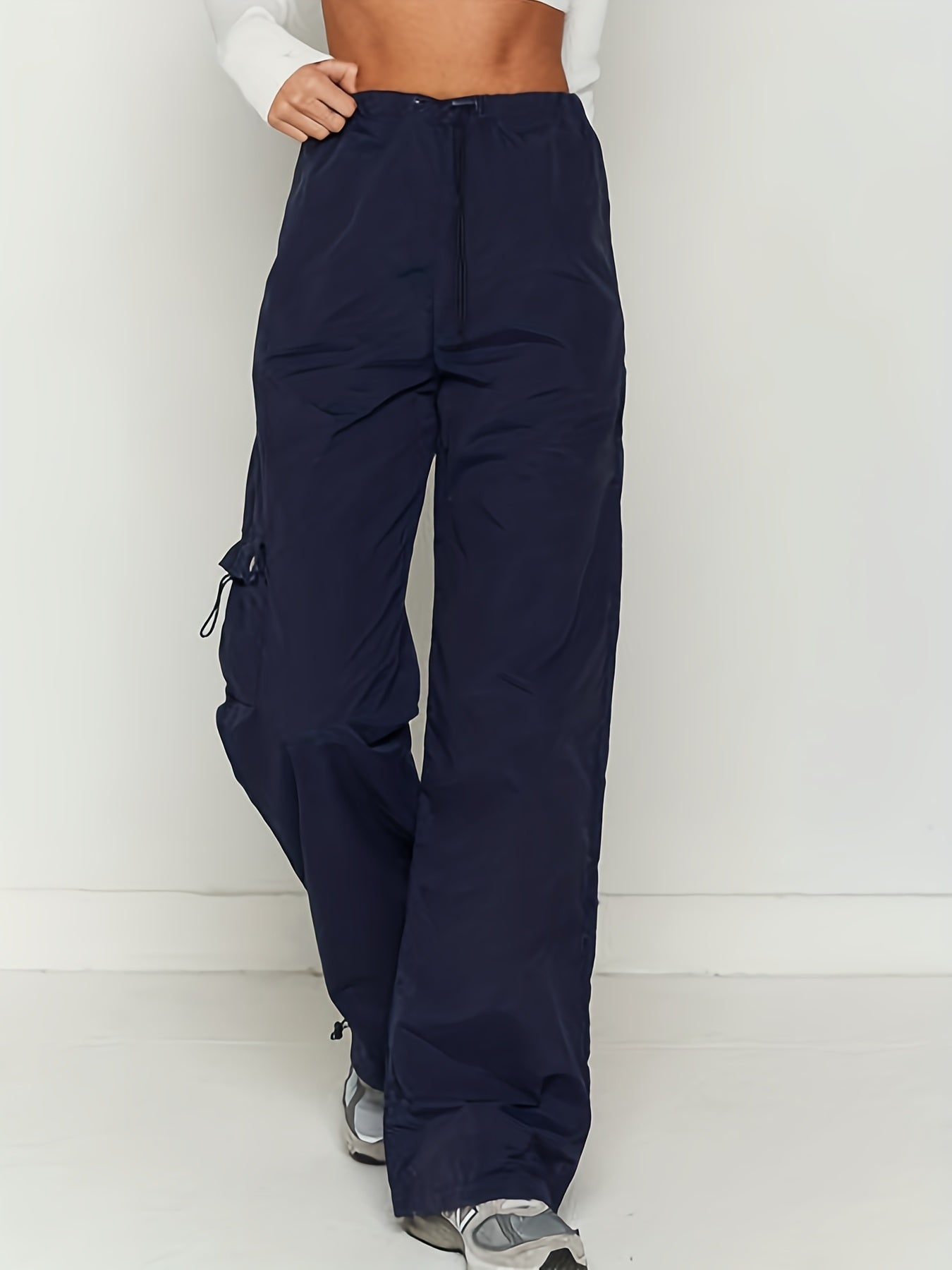 Y2K Loose Drawstring Casual Cargo Pants