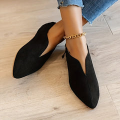 Women's Pointed Toe Slip On Loafers with Buckle Strap Details