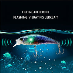 Jerkbait Lures with LED Lights, USB Rechargeable