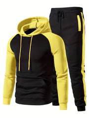 Men's Casual Hoodie & Sweatpants Set for Autumn Winter