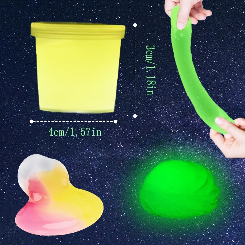Glow in the Dark Slime Clay Dough Birthday Party Favors
