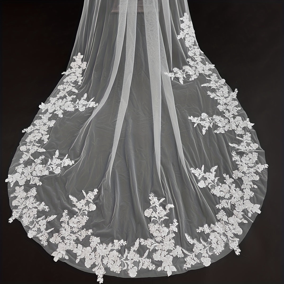 Baroque Wedding Veil Bridal Cathedral Long Veil Hair Wedding Accessories