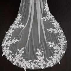 Baroque Wedding Veil Bridal Cathedral Long Veil Hair Wedding Accessories
