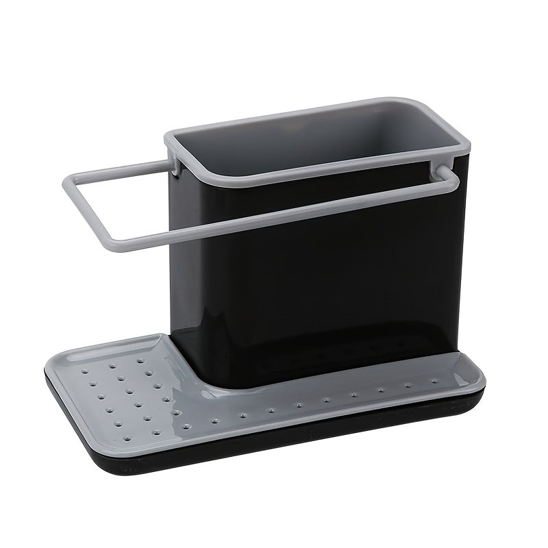 Kitchen Sponge Storage Rack - Dish Soap and Cleaning Supplies Organizer