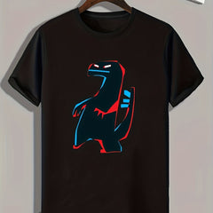 Dinosaur Print Men's Graphic T shirt Casual Comfy Tees