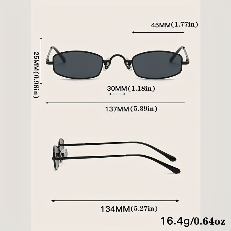 Retro Metal Sunglasses UV400 Sun Shades for Men Women