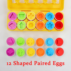 12pcs Easter Egg Sorting Set for Toddlers - Develop Fine Motor Skills