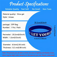 Colorful Inspirational Silicone Bracelet Wrist Band