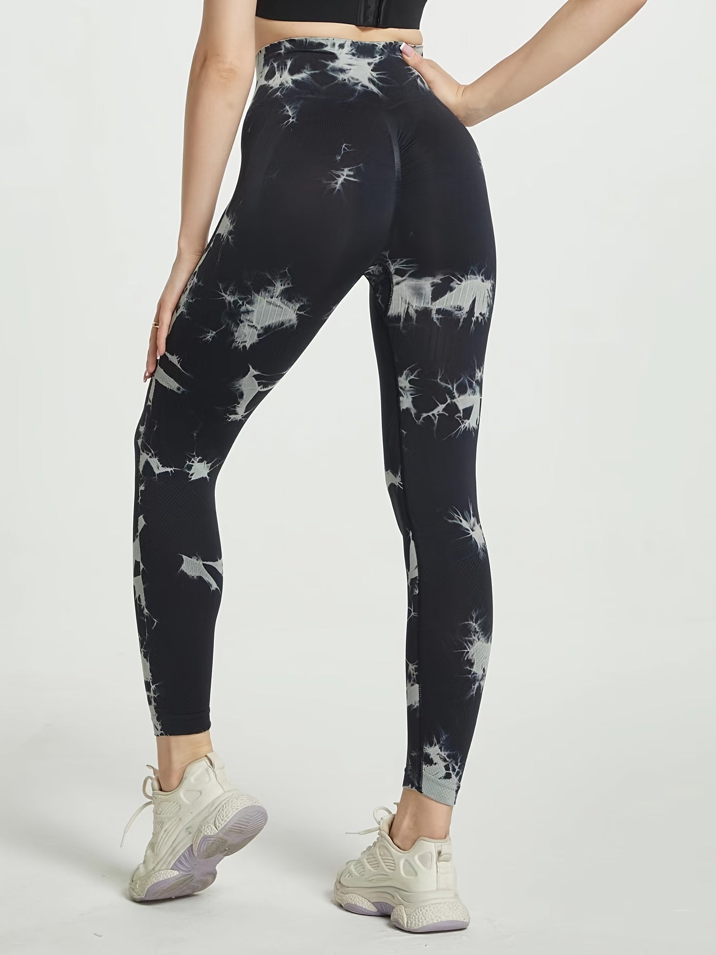 Tie Dye Workout Yoga Tight Pants High Stretchy Running Fitness Sports Leggings
