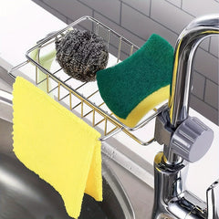 Kitchen Faucet Rack Sponge Holder Sink Caddy Organizer Hanging Caddy