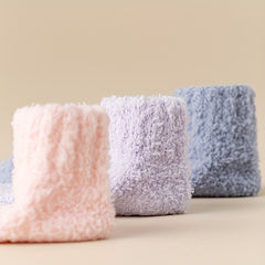 4 Pairs Fuzzy Socks Comfy Warm Home Floor Stockings