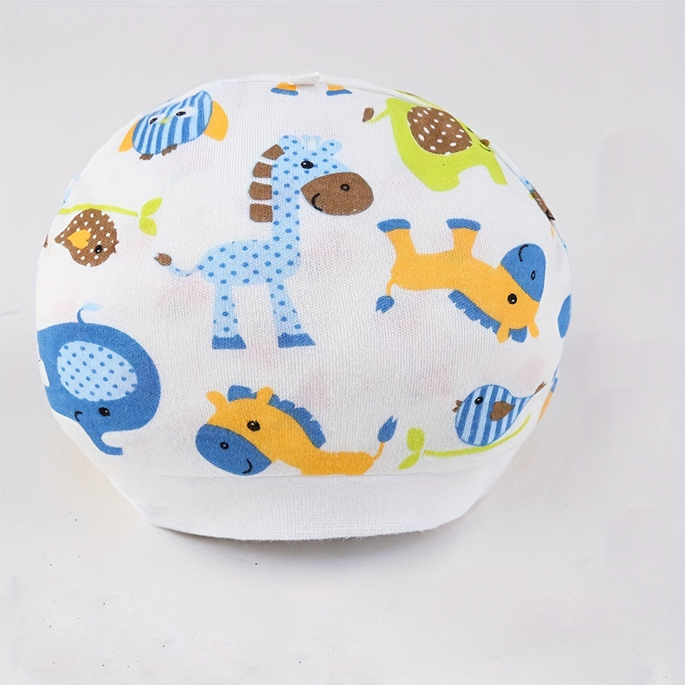 10pcs Cartoon Infant Cap for 0-6 Months Baby Boy & Girl