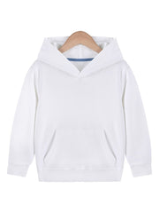 Boys Casual Solid Pullover Hoodie Long Sleeve Sweatshirt