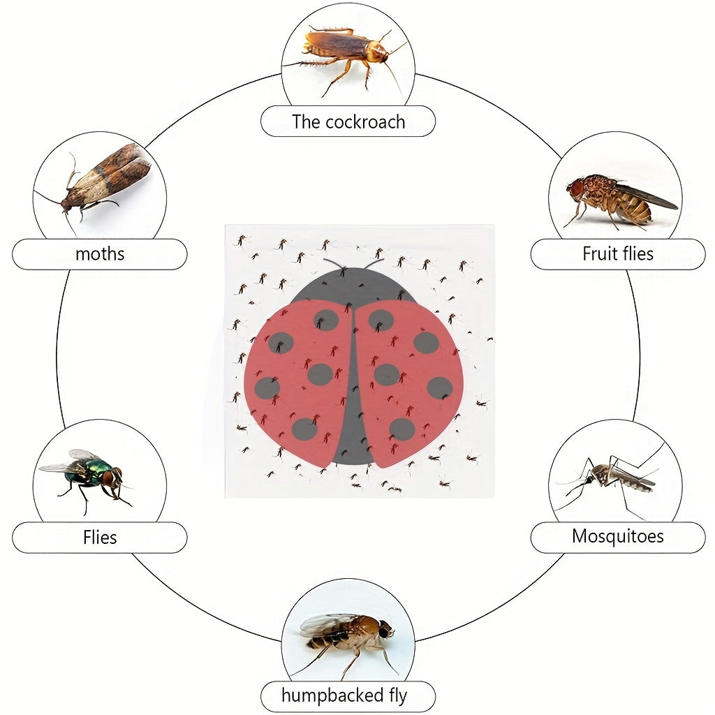 Ladybug Fly Catcher Window Stickers 30pcs