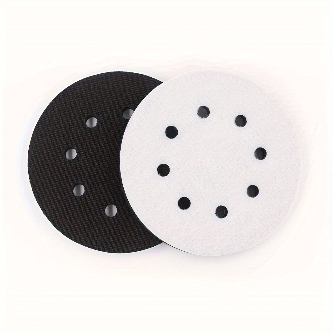5 inch Soft Density 8 Hole Interface Pad Hook and Loop Sponge Cushion Back Pad