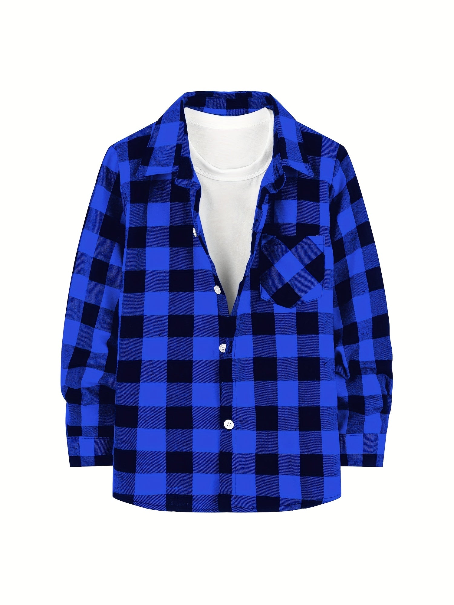 Men's Plaid Button Up Flannel Shirt