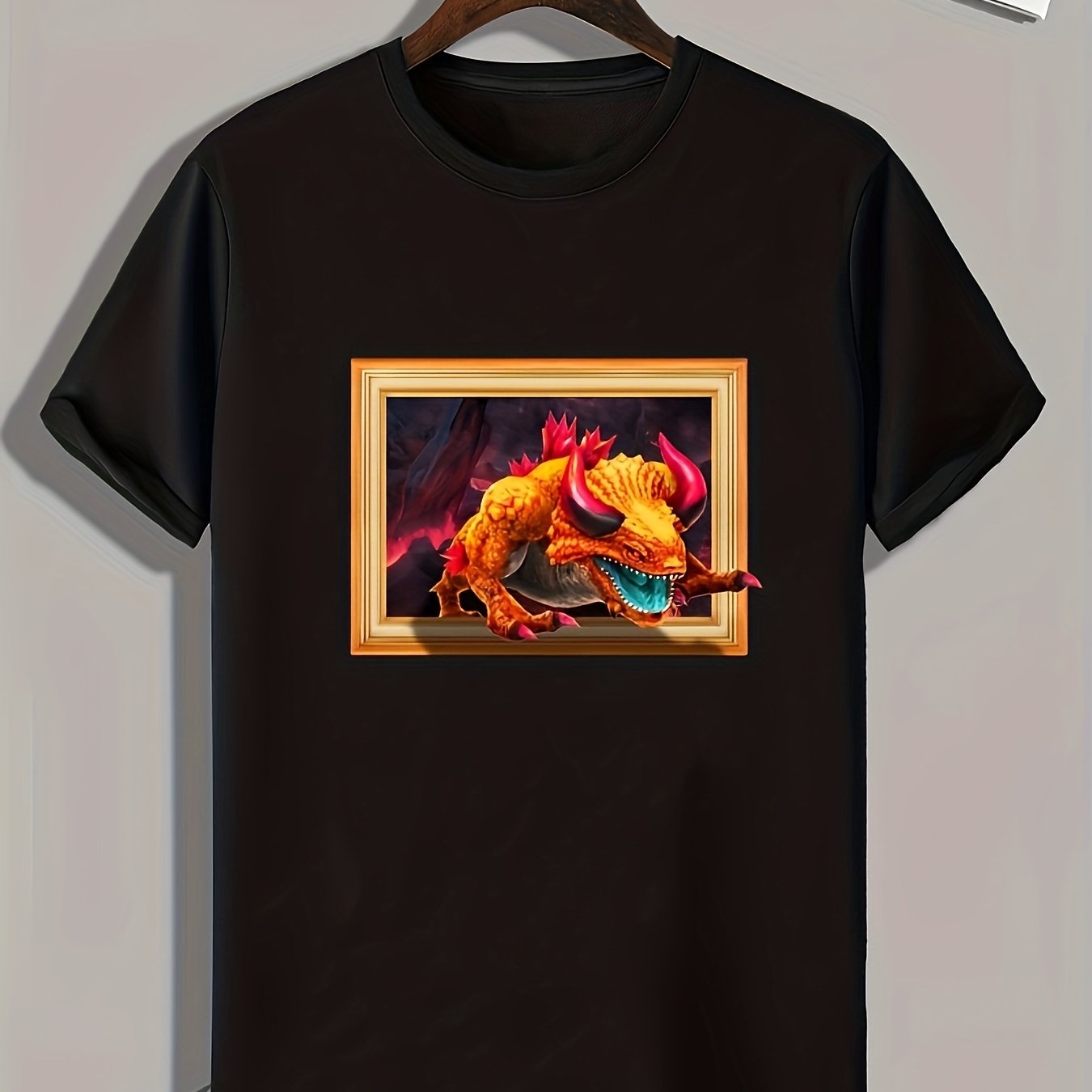 Monster 3d Print Men's Graphic T shirt for Summer Mens Clothing
