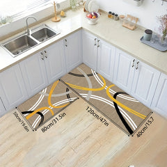 Absorbent Non Slip Kitchen Rug Stain Resistant Waterproof Mat