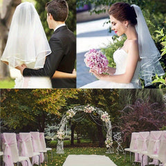 Tulle Veil Bridal Art & Photo Veil for Weddings Holiday Decorations