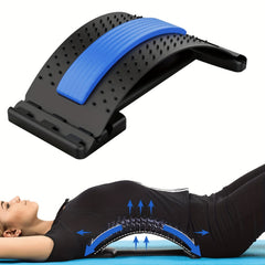 Adjustable Magnetic Back Stretcher with Cooling Sports Towel