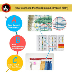 Cross Stitch Cloth Flowers And Birds DIY Material Package