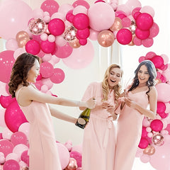143pcs Pink Balloon Garland Set for Birthday Parties Wedding Decor