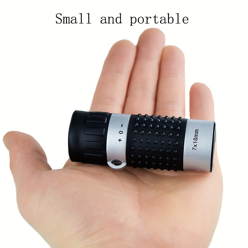 7x18 Golf Monocular Distance Meter Range Finder Pocket Scope