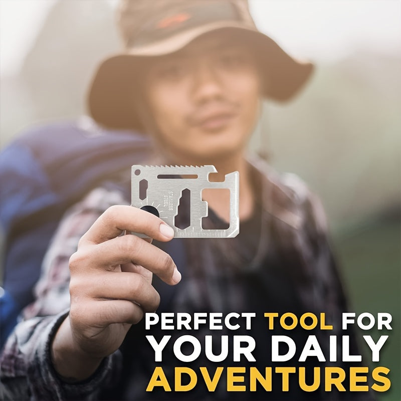 Multitool Outdoor Camping Pocket Tools 11 in 1 Lifesaving Card Survival Tool