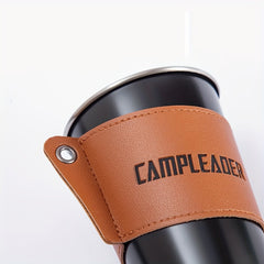2pcs Faux Leather Cup Protective Cover Anti Scald And Non-slip Cup Sleeve
