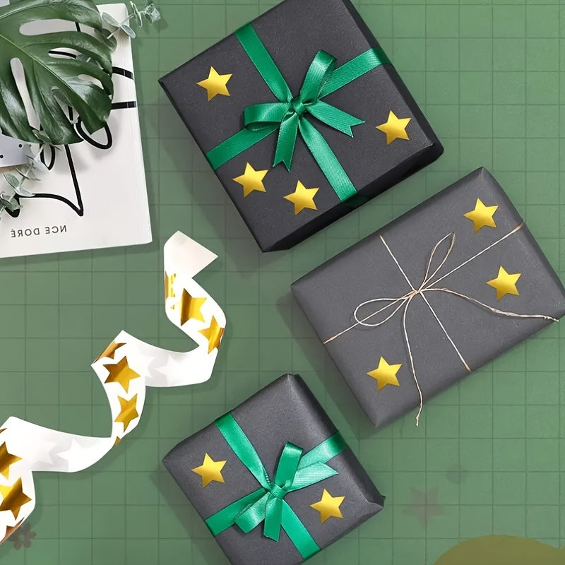 500pcs Golden Star Stickers 2.54 Cm for Rewards, DIY Crafts, Teachers