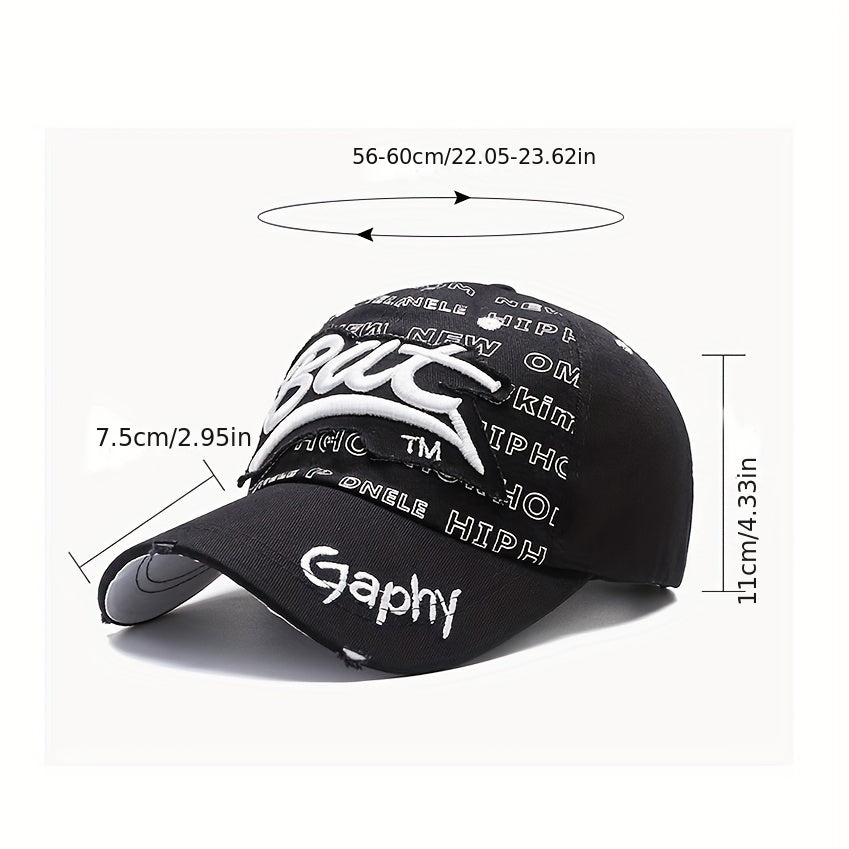 Hip Hop Baseball Cap Letter Embroidery Duck Hat