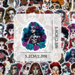 50pcs Zombie Bride Graffiti Stickers Waterproof DIY Sticker Pack