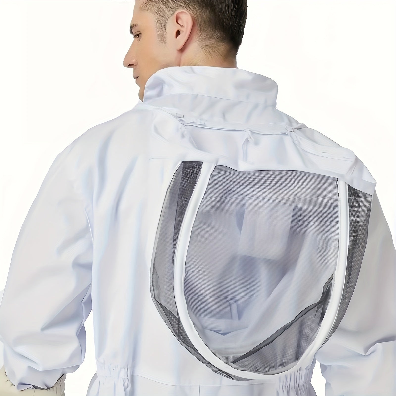 Ventilated Beekeeping Suit with Veil Hood - Stay Safe While Beekeeping