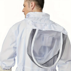 Ventilated Beekeeping Suit with Veil Hood - Stay Safe While Beekeeping