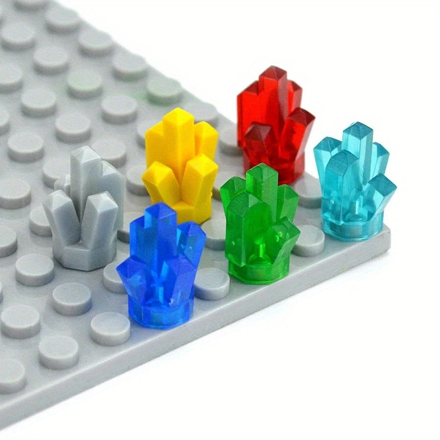 50pcs MOC Transparent Crystal Stone Building Blocks Model Accessories