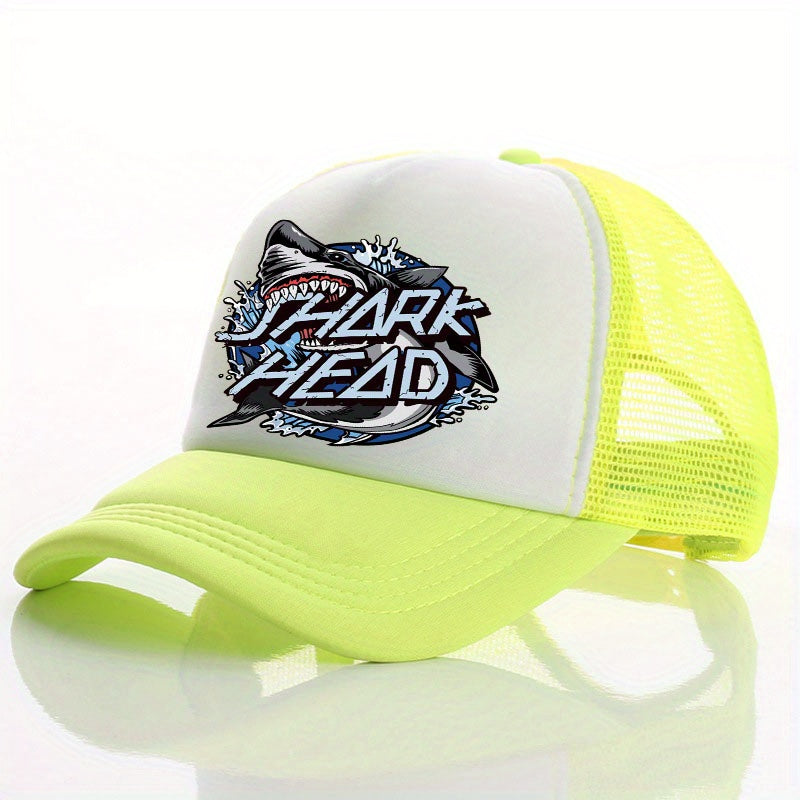 Summer Multicolor Hat Shark Print Men's Peaked Cap Street Sunshade Baseball Cap