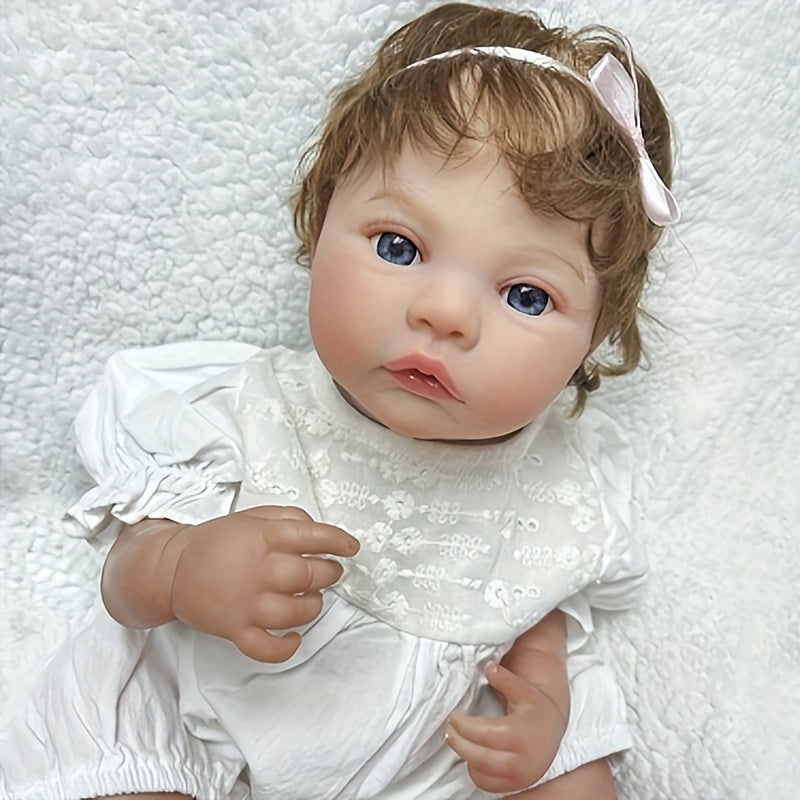 Princess Full Body Vinyl Reborn Doll with Rooted Hair
