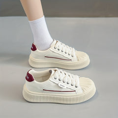 Chunky Sneakers Lace Up Non Slip Casual Walking Shoes