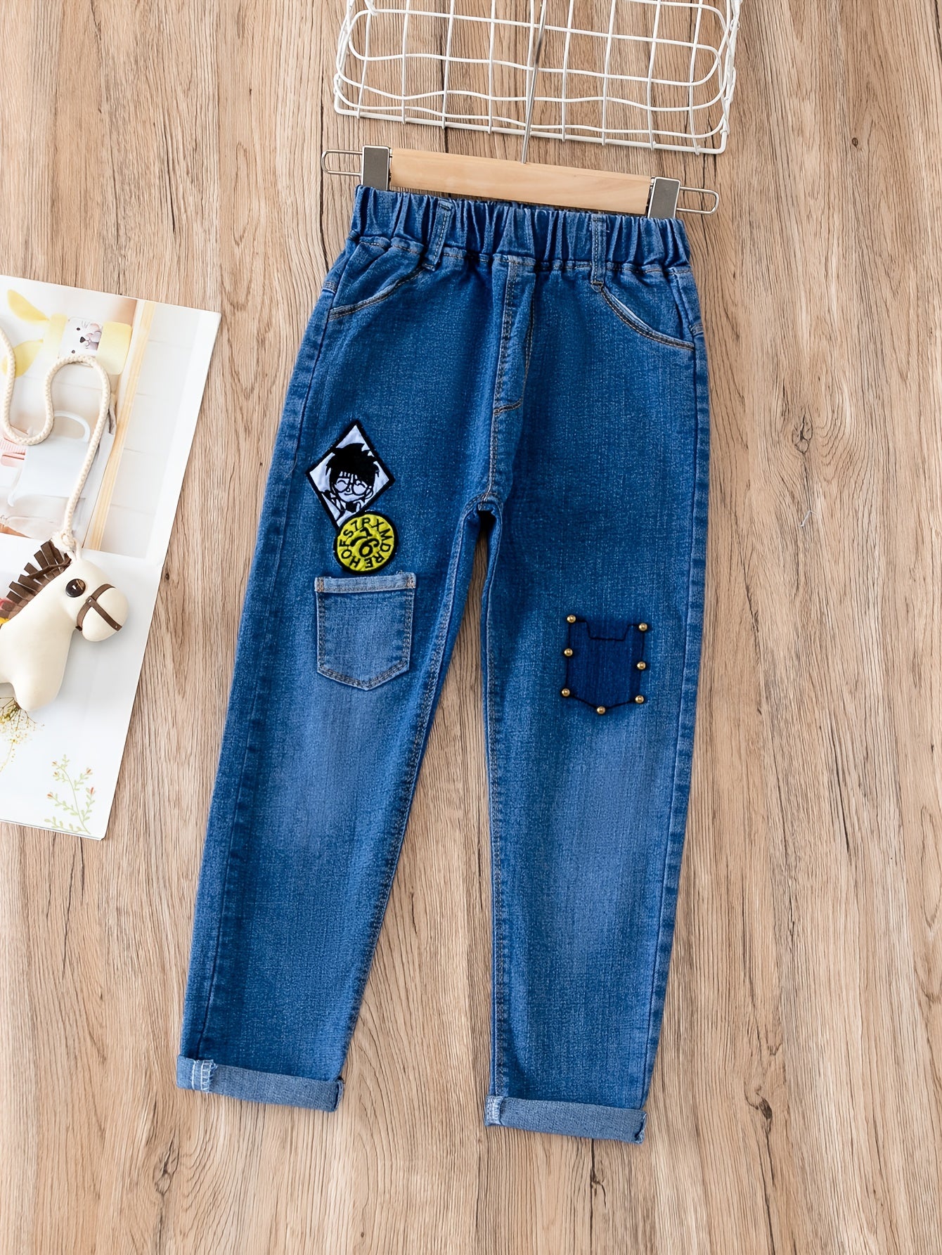 Boys Denim Long Pants With Pocket Kids Clothes Spring Autumn