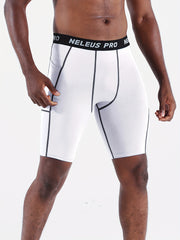 Men's Compression Shorts with Pocket for Gym Sports Running