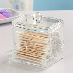 Acrylic Cotton Swabs and Ball Holder with Lid