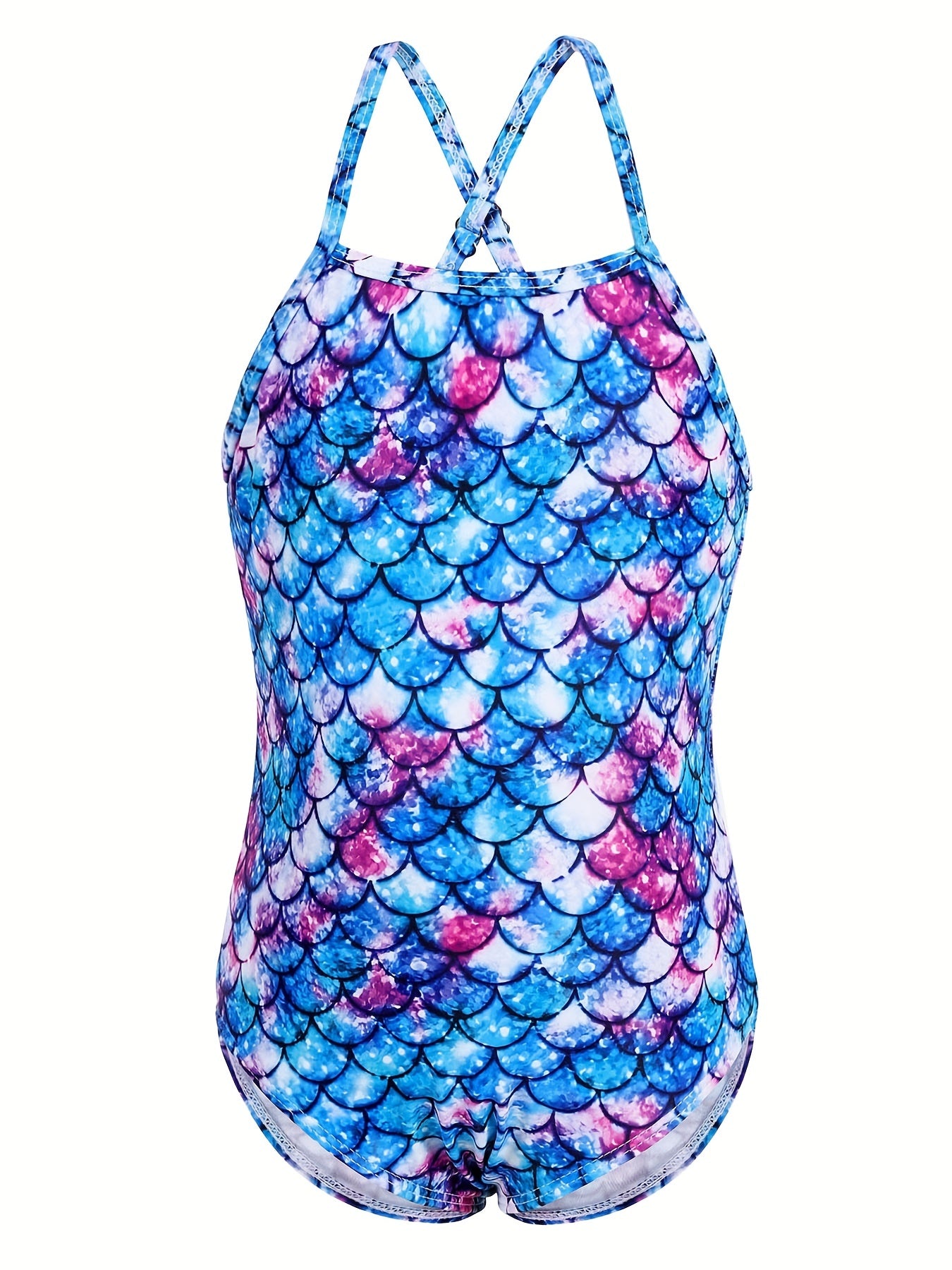 Toddler Girls Rainbow Stripes And Stars Graphic Swimsuit