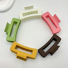 4pcs Square Hair Clips Claw Clips Daily Decorative Hair Accessories For Girls