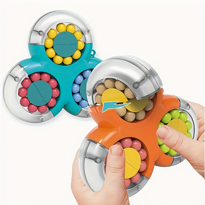 Triangular Rotating Magic Bean Puzzle Toy