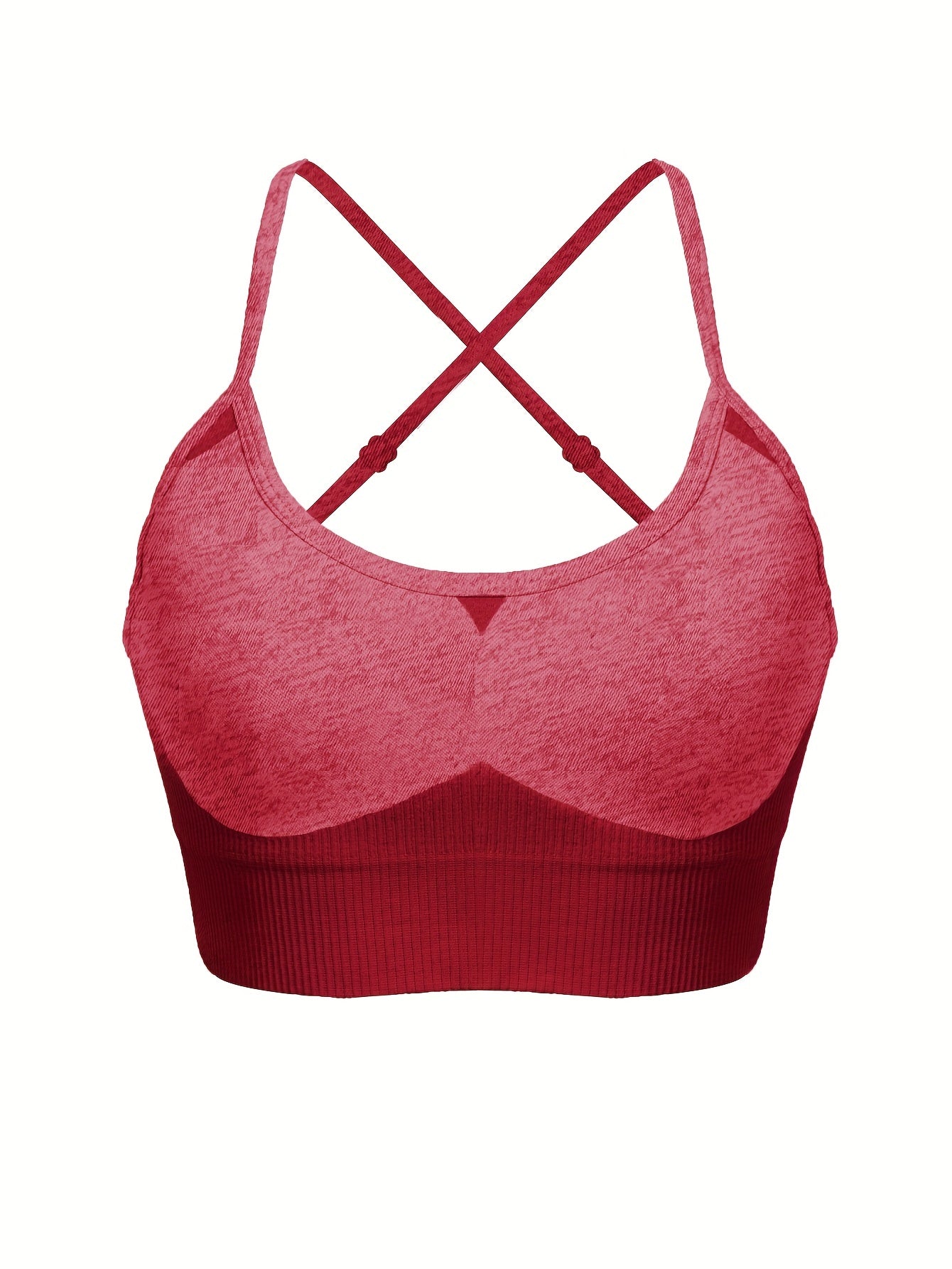 Criss Cross Back Sports Bra Breathable Fitness Workout Bra Women's Lingerie