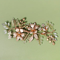 Bridal Rhinestones Flower Hair Clips Wedding Hair Accessories
