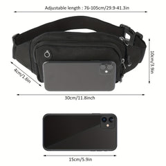 Waterproof Waist Bag for Running and Fitness with Earplug Hole